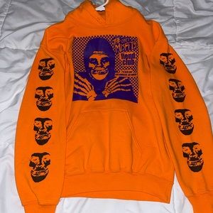 Obey Misfits Small Orange Hoodie